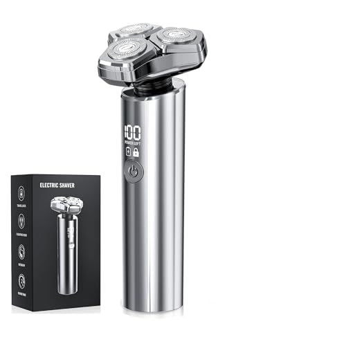 Electric Razor for Men£¬10,000RPM High-Speed Motor, IPX8 Waterproof, USB Fast Charging, Quick Charge & Travel Lock, Gunmetal Gray