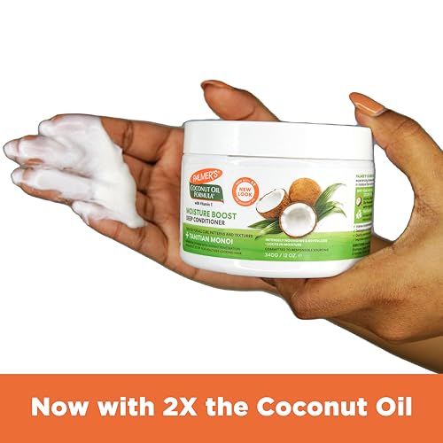 Palmer's Coconut Oil Formula Moisture Boost Deep Hair Conditioner, 12 Fl Oz | Palmer's, Coconut Oil Formula, Moisture Boost, 12 Ounce