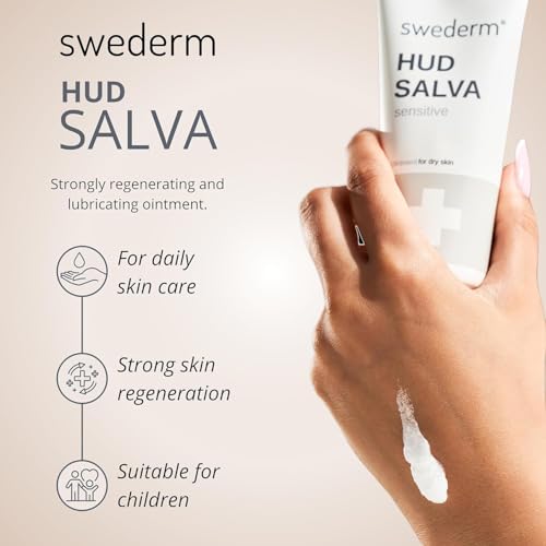 swederm Hudsalva Sensitive Eczema Hand Cream 3.38 Oz - Soothing and Moisturizing Hands and Foot Cream - Healing Ointment with Glycerine - Nourishes & Repair for Dry Skin and Callus - Quickly Absorbing