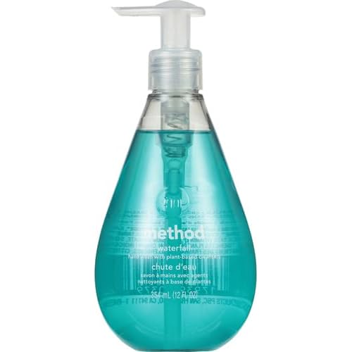 Method Gel Hand Soap, Waterfall, Biodegradable Formula, 12 oz, (Pack of 2)