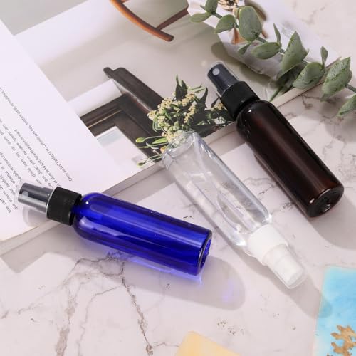 uxcell 20Pack Spray Bottles, 2 Oz/60ML Reusable Clear Empty Mist Plastic Mini Travel Bottle Set,Small Refillable Liquid Containers for Household Use, Essential Oil, Cleaning (Green Black)