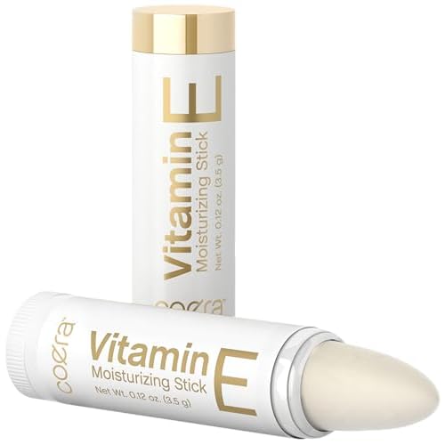 Coera Vitamin E Moisturizing Stick for Lips | .12 oz (2 Pack) | Hydrating & Nourishing Moisturizer | Free of Parabens, SLS & Fragrances