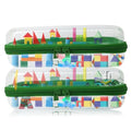 2pc Clear Hard Shell Case, Makeup & Skincare Travel Bags, Portable Zipper Organizer for Toiletries & Stationery