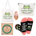 Frog Gifts for Frog Lovers Set Frog Cosmetic Bag Frog Bracelets Frog Socks Frog Earrings -Perfect for Frog Lovers