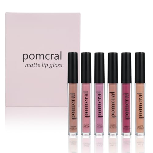 6 Color Matte Lip gloss Sets Velvet Lip Glaze Moisturizing Waterproof Nude Lipgloss Tint Long Lasting Lipgloss Liquid Lipstick Kit