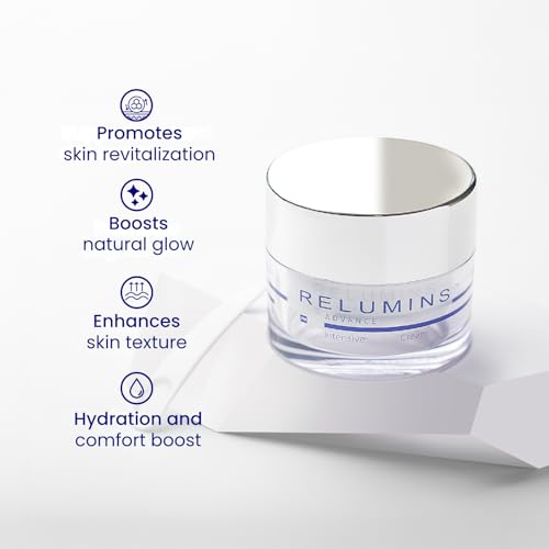 Relumins Advance Intensive Repair Night Cream with Hyaluronic Acid, Peptides & Plant Extracts, Spring Glow Essentials ? Deep Hydration, Smooth, Radiant & Firm Skin Overnight ? 50g