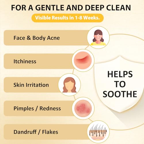 Bee & Flower Sulfur Soap Liquid Shampoo & Body Wash - Daily Head to Toe Skin Care Product for Men and Women - 16.8 Fl Oz - Pack of 2