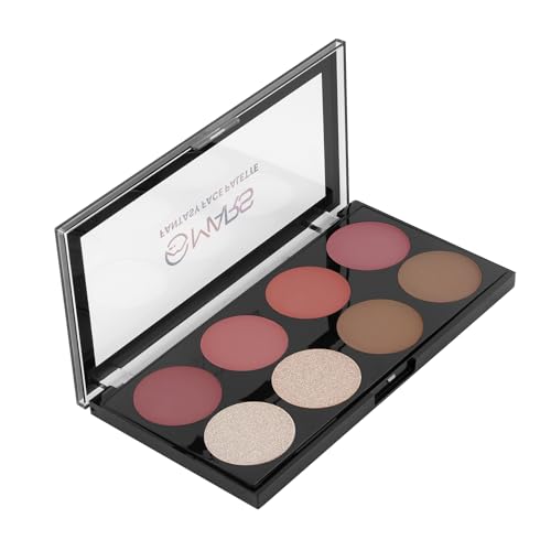 MARS Fantasy Face Palette with Blushes,Highlighters and Bronzer| Highly Pigmented & Long Lasting | Face Makeup Kit (20g) (Shade-01)