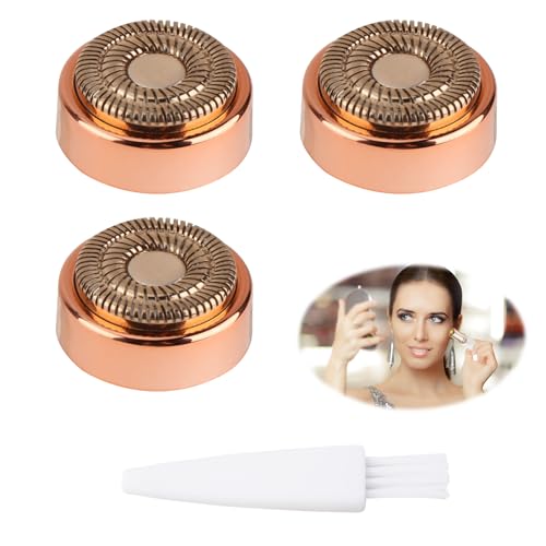 3pcs Women's Electric Shaver Replacement Heads, Compatible with NEW Finishing Touch Flawless Facial Hair Remover Gen 3£¬Soft Facial Hair Remover Replacement Heads£¬Ideal for Daily Use