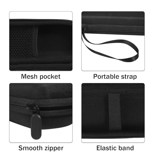Hard Travel Carrying Case for Hybrid Electric Trimmer and Shaver, Portable Organizer Storage Bag for QP2520, QP2530, QP2620, QP2630- Black