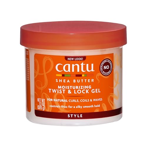 Cantu Shea Butter For Natural Hair Moisturizing Twist & Lock Gel, 13 Ounce (Pack of 1) (07005-12/3EU) | Moisturizing, Twist & Lock, Gel, for Natural Hair