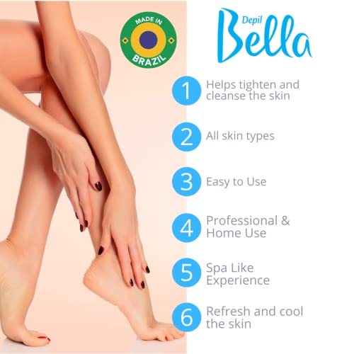 Depil Bella Waxing Bundle: Pre-Wax Astringent Lotion with Mint & Post-Wax Oil with Cotton Seed, 60 ml Each
