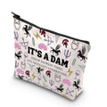 JNIAP Camp Blood Makeup Bag Camp Jupiter Gift 13 Cabins Gift I'd Rather Be In Camp Blood Zipper Pouch (It's a DAM)