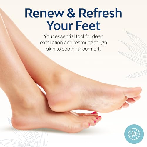 HartFelt Foot Scrub Sponge Exfoliator, Callus and Dead Skin Remover for Heel, Toes, and Foot, 25 Count, White