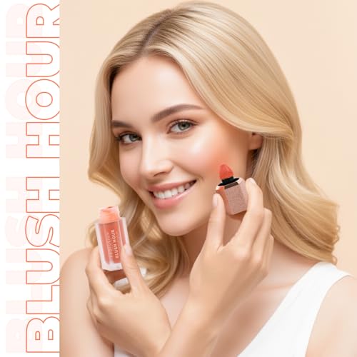 Profusion Cosmetics Blush Hour Lightweight and Long Wearing Soft Matte Cream Blush, Buildable, Natural Finish, Radiant Glow (Mai Tai, 1)