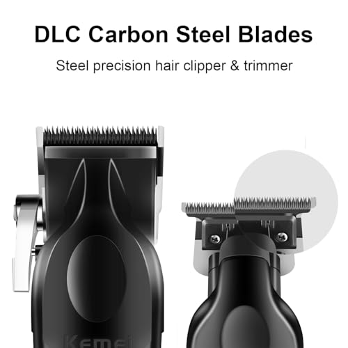 KEMEI Hair Clipper and Trimmer Set Professional Cordless Hair Clipper for Men Electric Beard Trimmers Barber Hair Cuttings Kit, T Blade Trimmers for Men, KM-2296£¬KM-2299