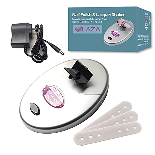 Laza Nail Lacquer Shaker Nails Gel Polish Varnish Adjustable Bottle Shaking Machine Shake Evenly Tools for Nails Art - Sliver