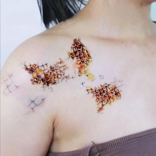 Halloween Decoration Snake Tattoo Temporary Tattoo Stickers Waterproof Fake Tattoos for Halloween Cosplay Costume Makeup Supplies