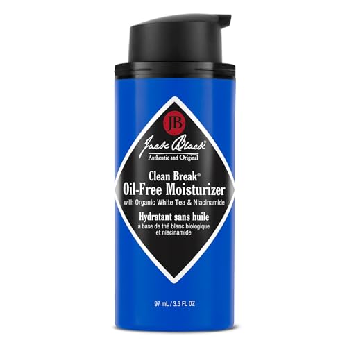 Jack Black Clean Break Oil-Free Moisturizer, 3.3 Fl. Oz ? Face Moisturizer for Men, Face Lotion, Daily Moisturizer for Face, Skin Moisturizer Face Cream
