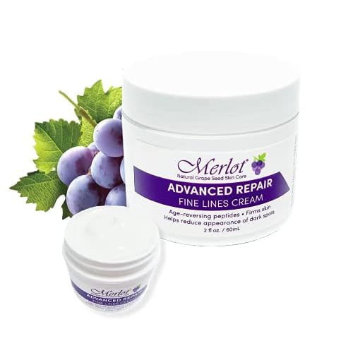 Merlot Fine Lines Eye Cream Advanced Repair with shea butter anti wrinkle peptides dark spot reducing moisture recovery for all skin types