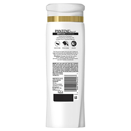 Pantene Shampoo Smooth & Sleek 12.6 Ounce (3 Pack)