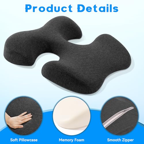 TOROKOM Breast Pillow for Massage, Massage Bolster Face Down Pillow for Sleeping Washable Soft Head Cushion and Chest Cushion for SPA Home (Dark Gray)