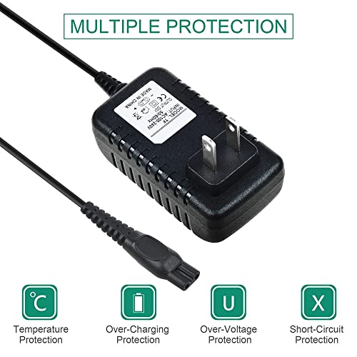 Power Adapter AC Charger Compatible with Philips Norelco Aquatec AT830 AT830/41 AT815 Shaver