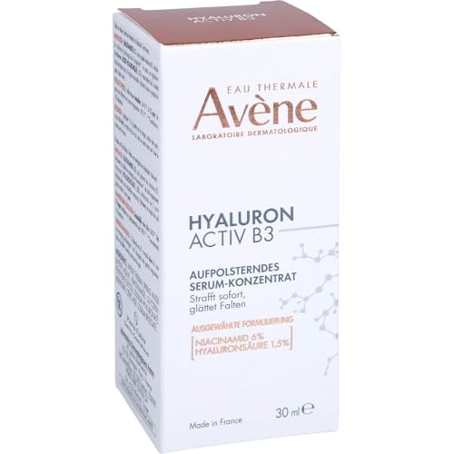 Av?ne Hyaluron ACTIV B3 Concentrated Plumping Serum, Light-weight hydrating serum, powered by Niacinamide + Pure Hyaluronic Acid, Firms & Plumps the skin for a healthy complexion 1 oz