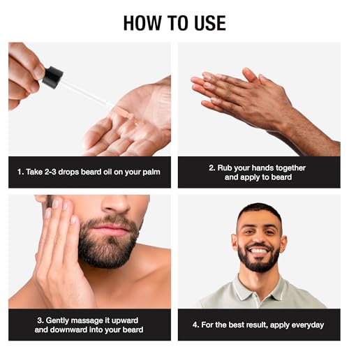 Red by Kiss Groomane Beard Oil, Argan Oil & Sweet Almond Oil, Paraben & Phthalate-Free, Hydrates, Softens Healthy Smooth Beard Hair (3 fl.oz, Sandalwood)