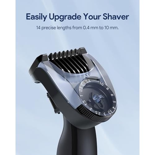 Adjustable Guard 14-in-1 Precise Length Control from 0.4-10mm, Compatible with QP2724/QP2834/QP2520/30/QP2620/30 - Built-in Dial Guide Guards Attachment, NOT FIT Pro Series