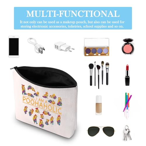 Bear Gift Cartoon Character Fans Gift Bear Accessories I Am A Poohaholic Travel Bag (Poohaholic Bag)