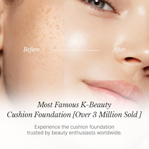 [CHALLANS de PARIS] Cushion de Lunar Excellence Cushion Foundation ? 23 Medium Beige | Long-Wear, Buildable Coverage, Lightweight Airy Fit, Hydrating Glow