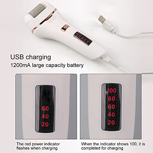 Callus File Jinding Electric Pedicure Tool Callus Remover Foot File Digital Display Pedicure Tool