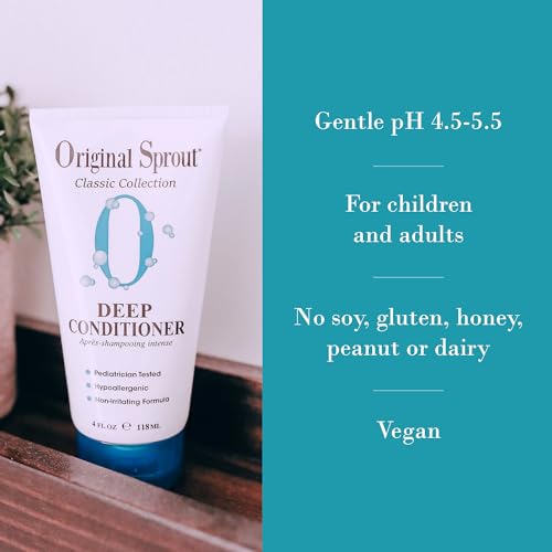 Original Sprout Deep Conditioner for All Hair Types, Vegan Conditioner, 32 oz. Bottle