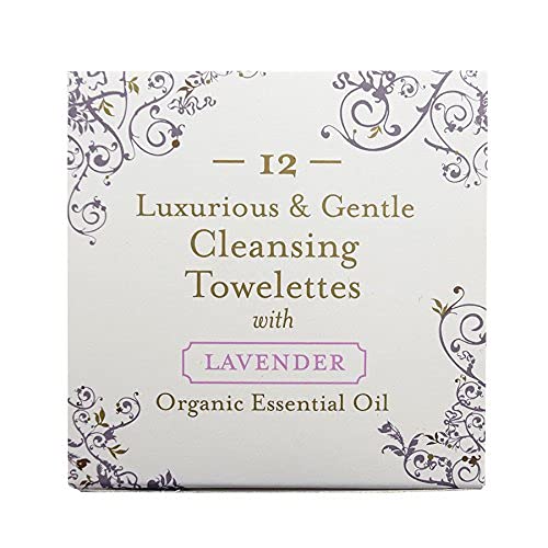 Lavender Towelettes 12 Pack For Face and Body - Wet Wipes