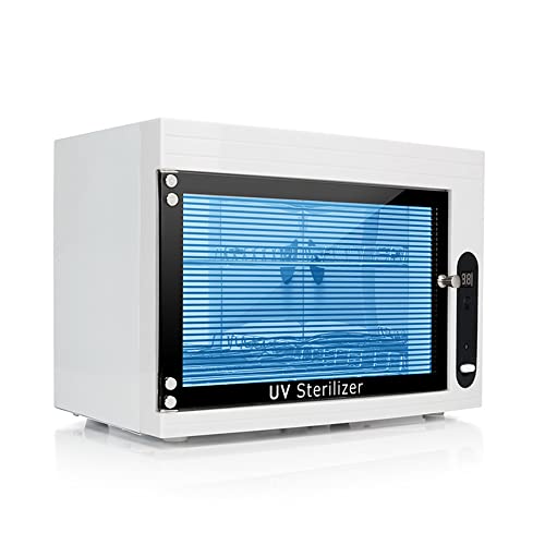 8L UV Cleaning Cabinet, High Capacity Nail Tool Cleaning Machine with Timer for Bottle Manicure Spa Barber Tool Equipment Cleaning