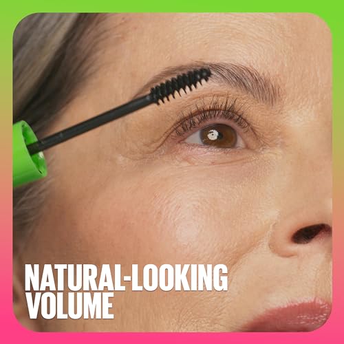 Maybelline Great Lash Lots Of Lashes Washable Mascara, Volumizing, Thickening and Curling Mascara, Blackest Black, 2 Count