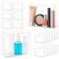 Circloophs Clear Makeup Bag, 80 Pack Large Cosmetic Bags with Zipper TSA Approved Travel Bags Bulk for Toiletries Plastic EVA Water-resistant Transparent Reusable Pouches for Bathing Suit Bikini, 11"
