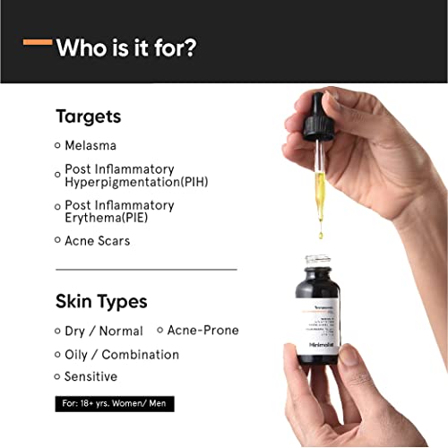 Minimalist Tranexamic Acid 3% Face Serum for Melasma, PIE, PIH, Dark Spots, Uneven Skin | For Women & Men | 1 Fl Oz / 30 ml