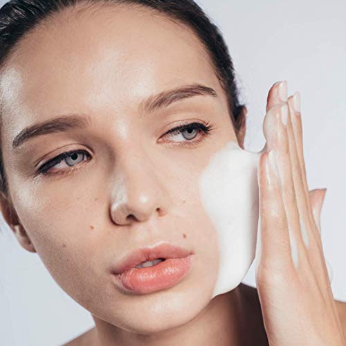 Snow Fox Skin Care Cooling Foam Cleanser ? SLS-Free Face Wash with Organic Aloe Vera & Peppermint Water ? Gentle, Non-Drying Formula for Oily, Combination & Sensitive Skin ? 5oz