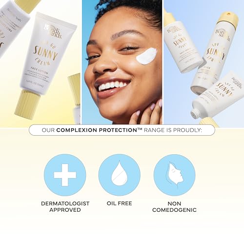 Bondi Sands Sunny Cream SPF 60 Face Lotion, Hydrating + Nourishing Broad Spectrum Daily Sunscreen, Dermatologist-Approved, Oil-Free, 1.69 Fl Oz