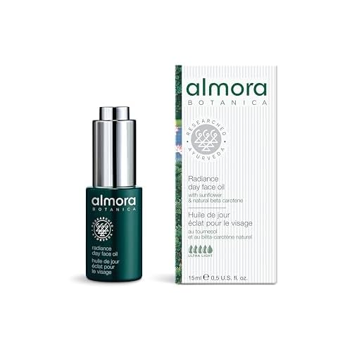 Radiance Day Face Oil 15mL | Hydrating & Brightening Facial Oil for Glowing Skin | Lightweight, Non-Greasy Formula with Sunflower Oil & Beta Carotene | Natural, Vegan Skincare
