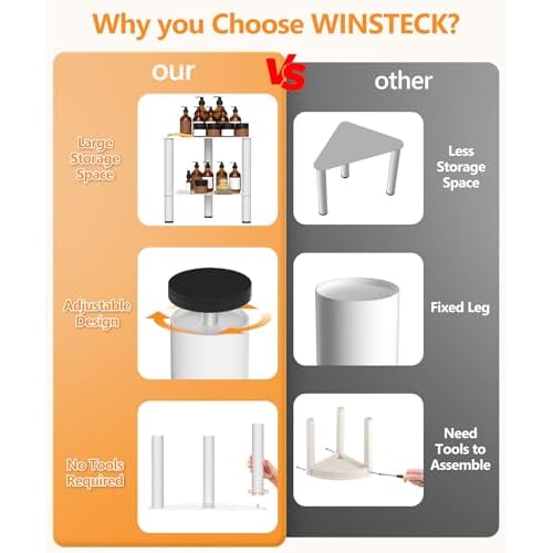 Metal Corner Shower Stool for Bathroom, Waterproof & Rustproof, Double Layer Inside Shower Rest Bench for Shaving Legs, Bathroom Stool, Spa Foot Step, Small Step Stools (White)