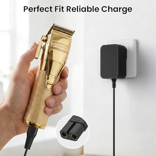 4.5V Charger Compatible with BaByliss GOLDFX Hair Clippers Power Adapter, Fit for BaByliss PRO FX870 FX788 FX787 FX825 FX820 FX726 FXSSM Trimmer