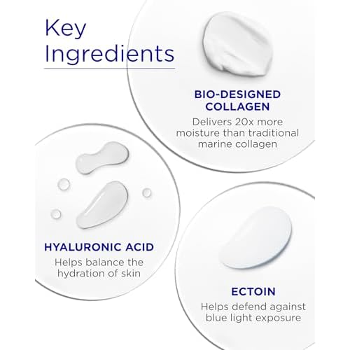 Andalou Naturals Deep Hydration Face Moisturizer Multi-Correcting Cream - Daily Skincare With Hyaluronic Acid, Vegan Collagen, & Fruit Stem Cells - Repair Skin Elasticity & Boost Hydration - 1.7 fl oz