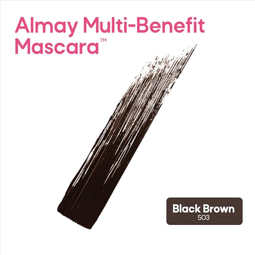 Almay Multi-Benefit Mascara and Eyeliner Duo Value Pack (Packaging May Vary), Black Brown