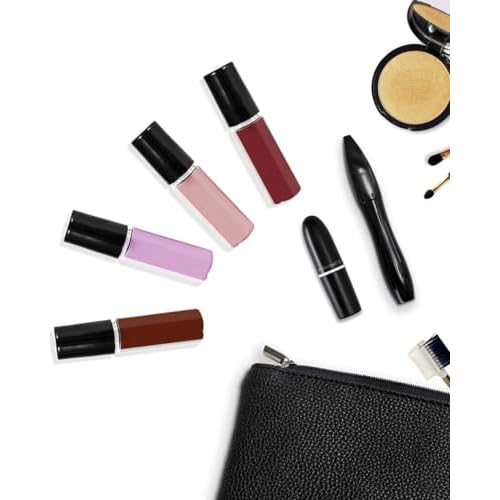 Beautyflier 20 Pack 1.5 ml Empty Lip Gloss Tubes Containers Clear Mini Refillable Lip Balm Bottles with Rubber Inserts for Lipstick Samples Travel DIY Makeup