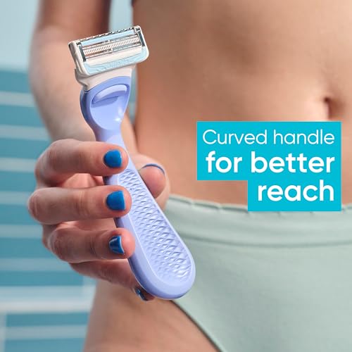 Gillette Venus Intimate Grooming Razors for Women, 6 Razor Blade Refills, Bikini Razors for Women,(Pack of 2)