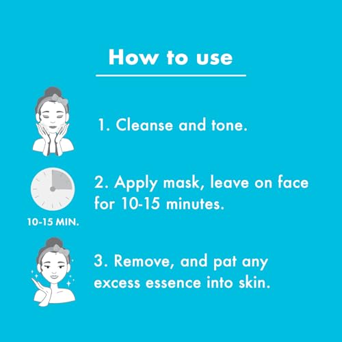 Petal Fresh Skin ResQ Hello Hydration Sheet Mask with Hyaluronic Acid Complex 2% + Aloe Vera, JUMBO 7 Pack, Hydrating Korean Face Mask for Dry & Sensitive Skin, Soothing, Fragrance-Free, Vegan
