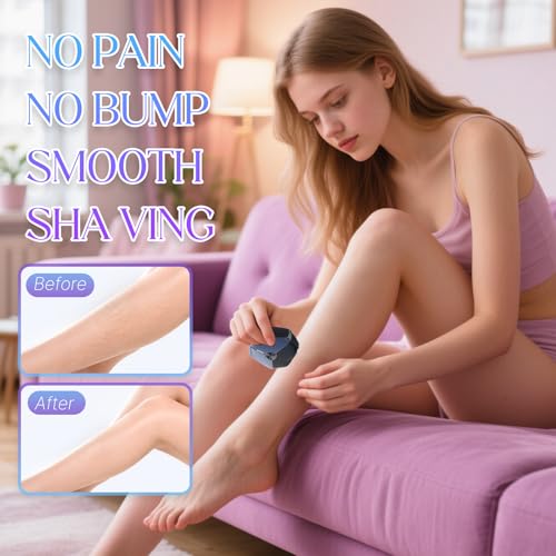 Electric Shavers for Women, Womens Electric Leg Shaver Cordless Painless Facial Hair Removal for Arms and Underarms Bikini Trimmer,Portable and Safe Wet and Dry Use Women Shaver
